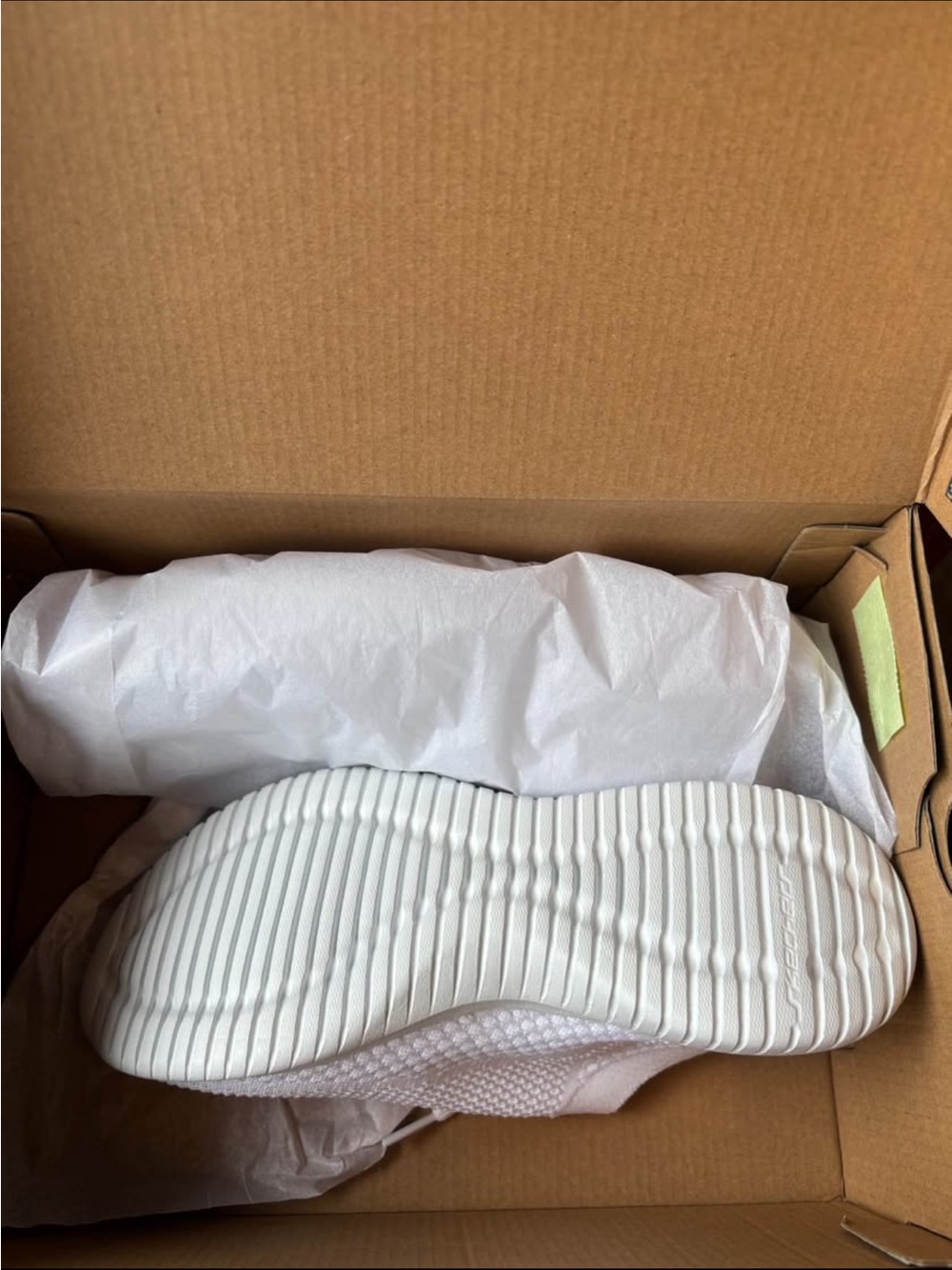 Skechers Women's All-White Knit Slip-On Sneaker - Picture 3 of 5